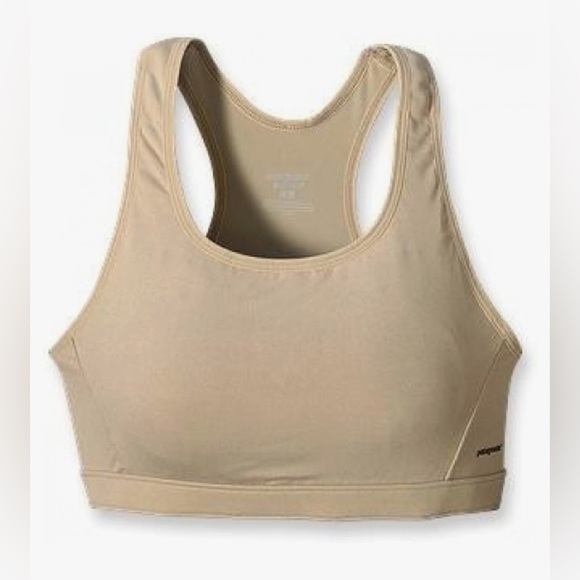 Patagonia Capilene Women's Sports Bras, DRT (Tan/Khaki) Size Medium - Picture 1 of 14
